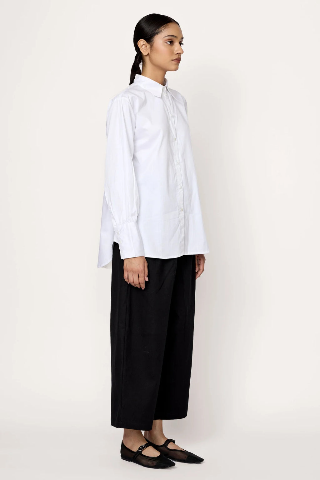 Museo Button Up - White Poplin