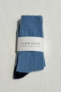 Classic Cashmere Socks: Bluebell
