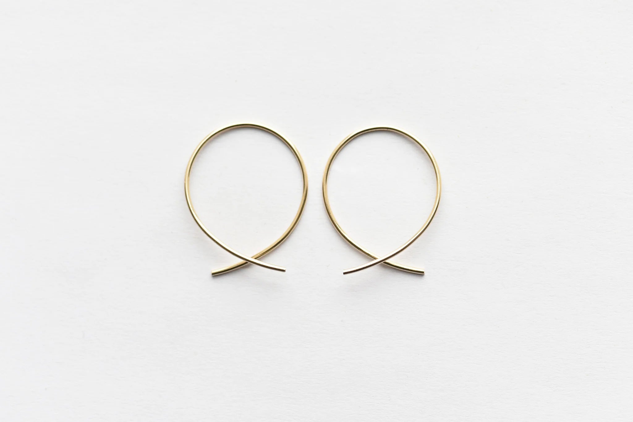 Earrings Threaders Medium 14K Gold Filled