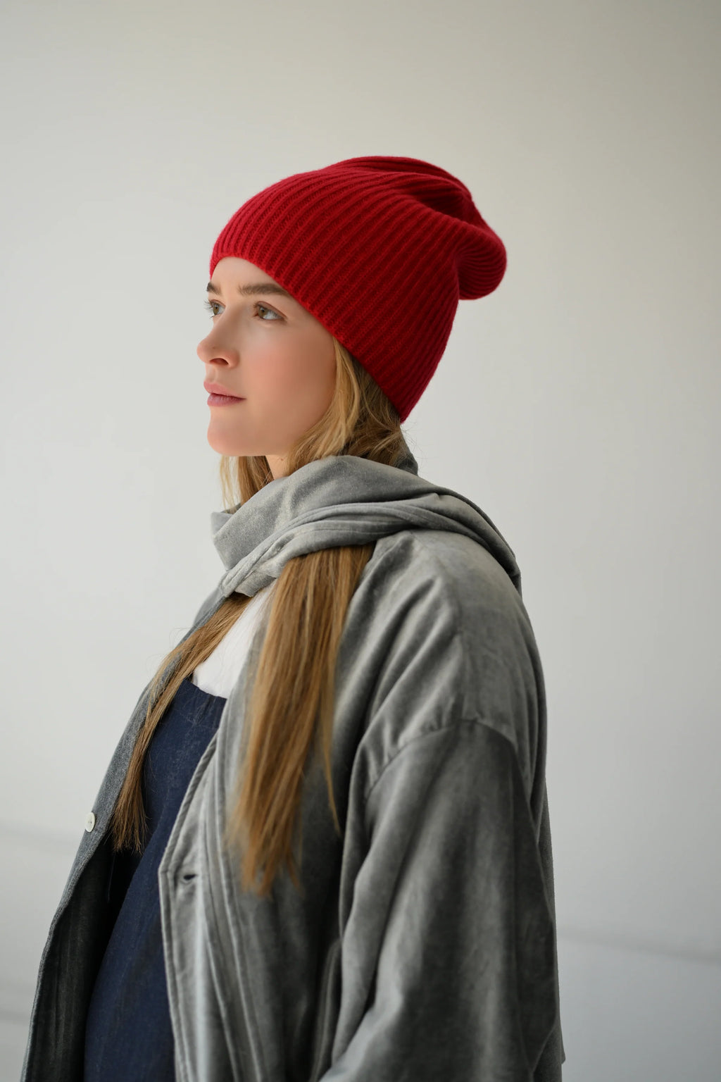 Beanie Cashmere: Red