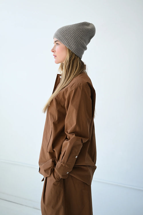 Beanie Cashmere: Peppercorn