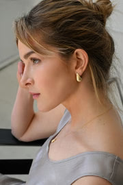 Earrings Studs Large Brass