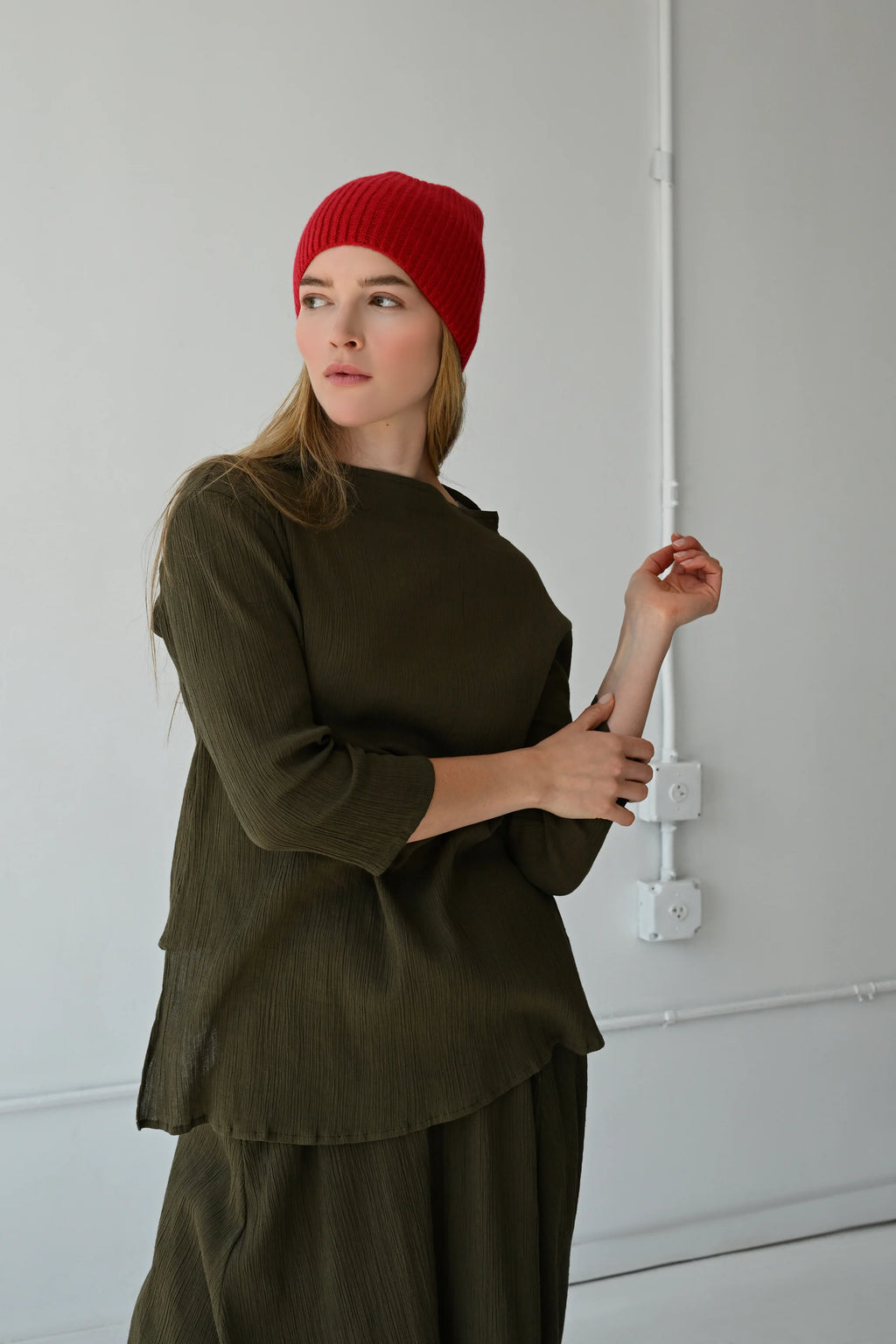 Beanie Cashmere: Red