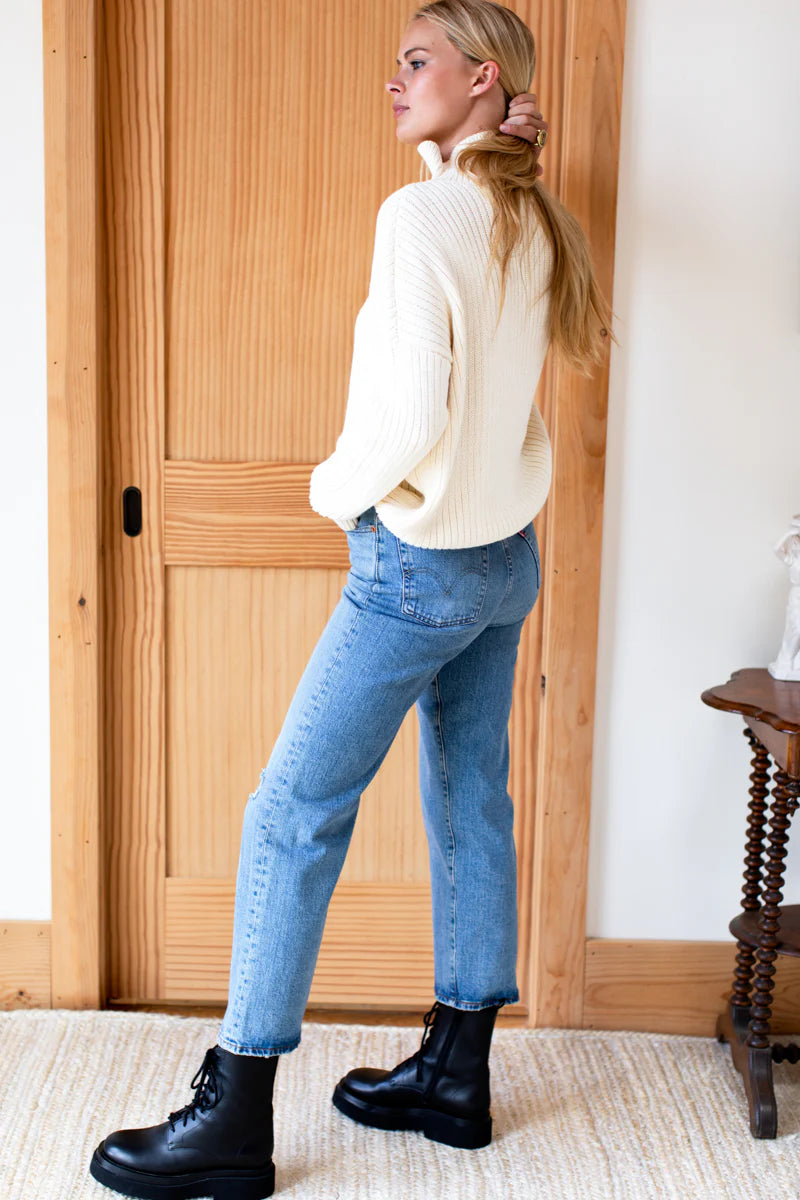 Carolyn Funnel Neck Cream