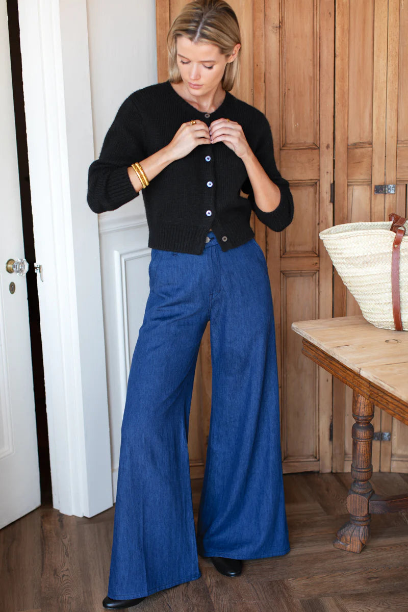 Tulip Trouser indigo hemp