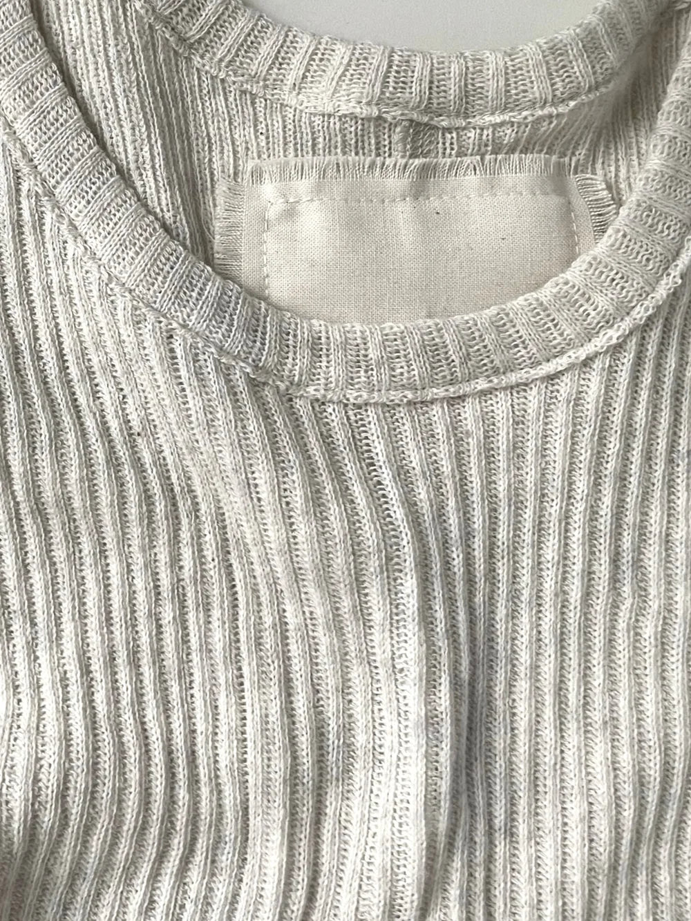 Women's Gauze Rib Crew - Oat