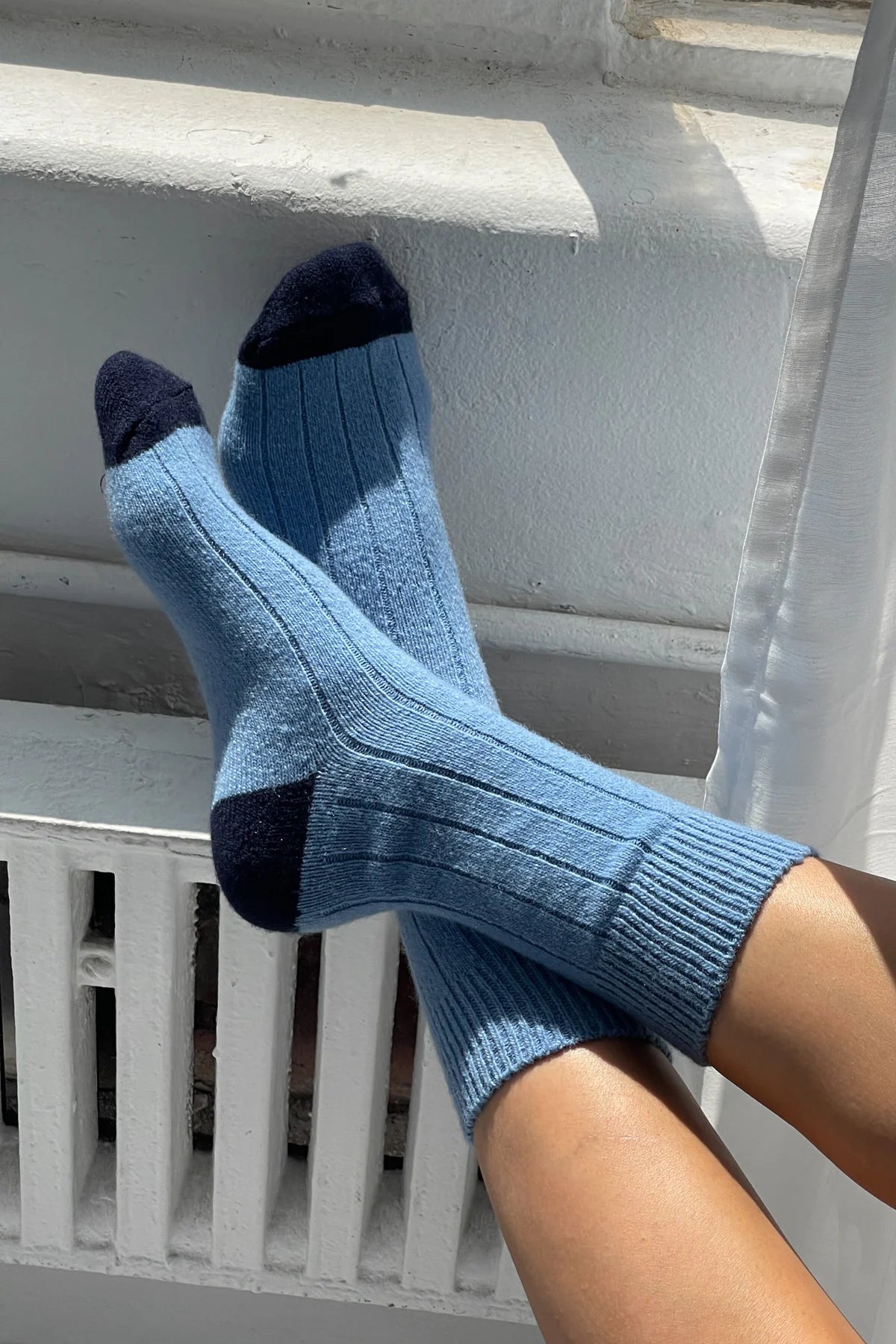 Classic Cashmere Socks: Bluebell