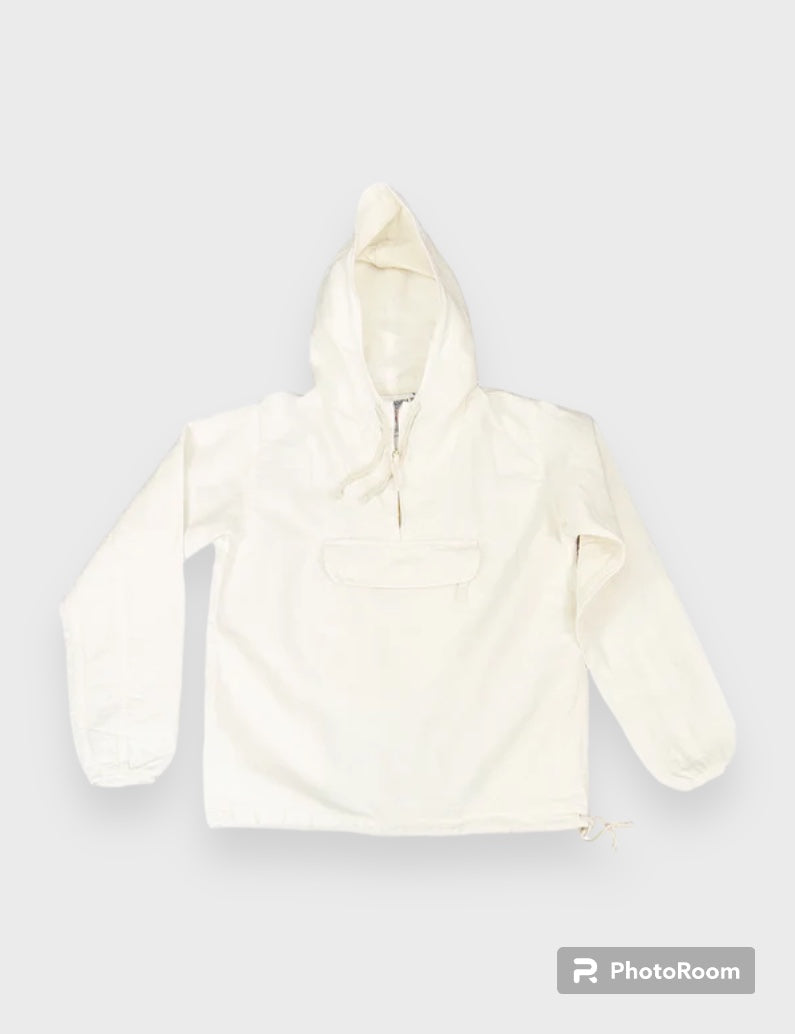 Shoreline Anorak Jacket: Washed White