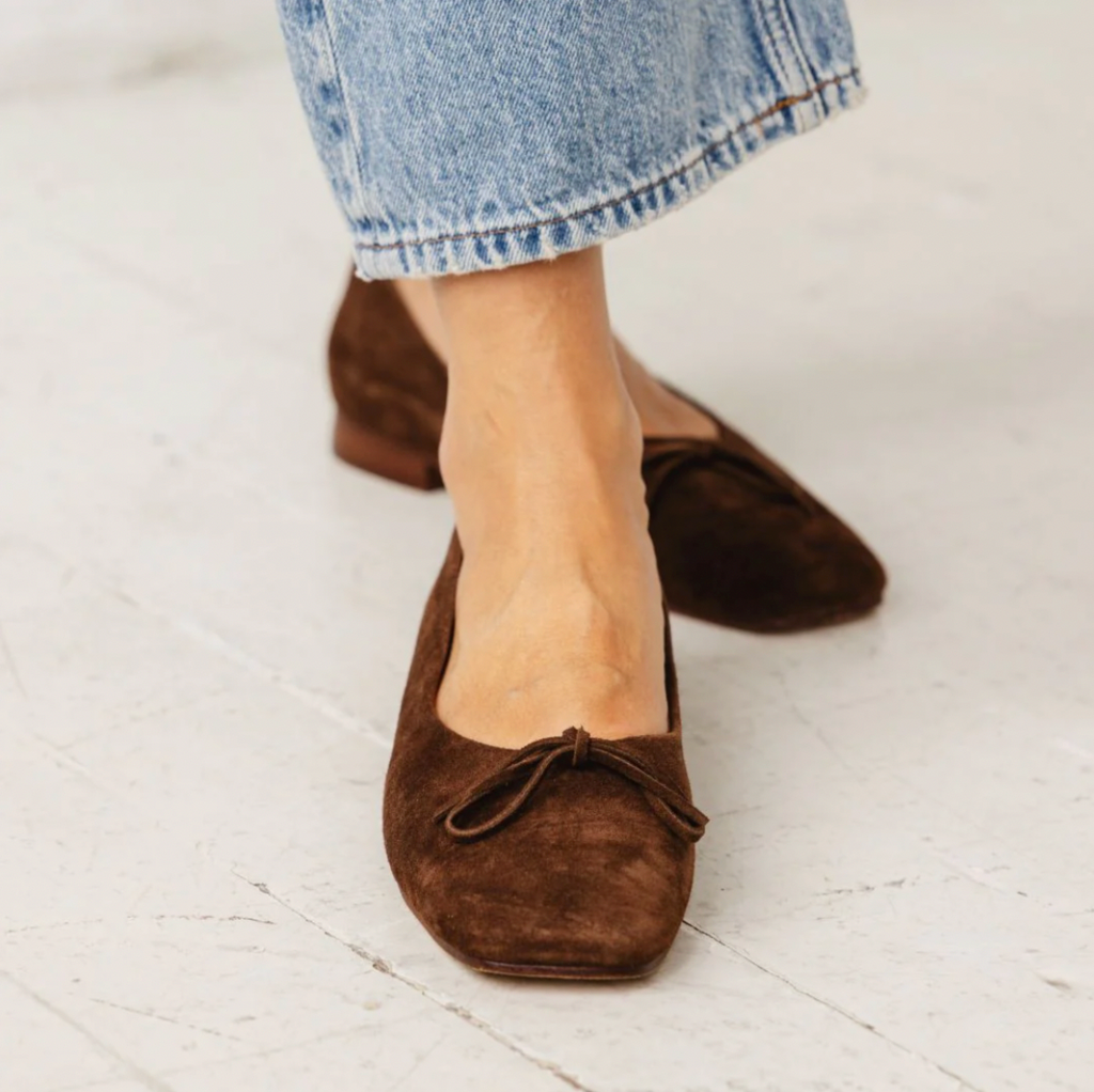 The Demi Ballet Flat - Chocolate