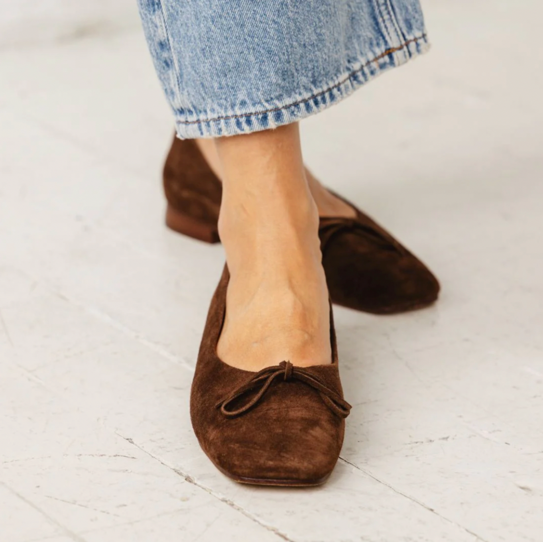 The Demi Ballet Flat - Chocolate