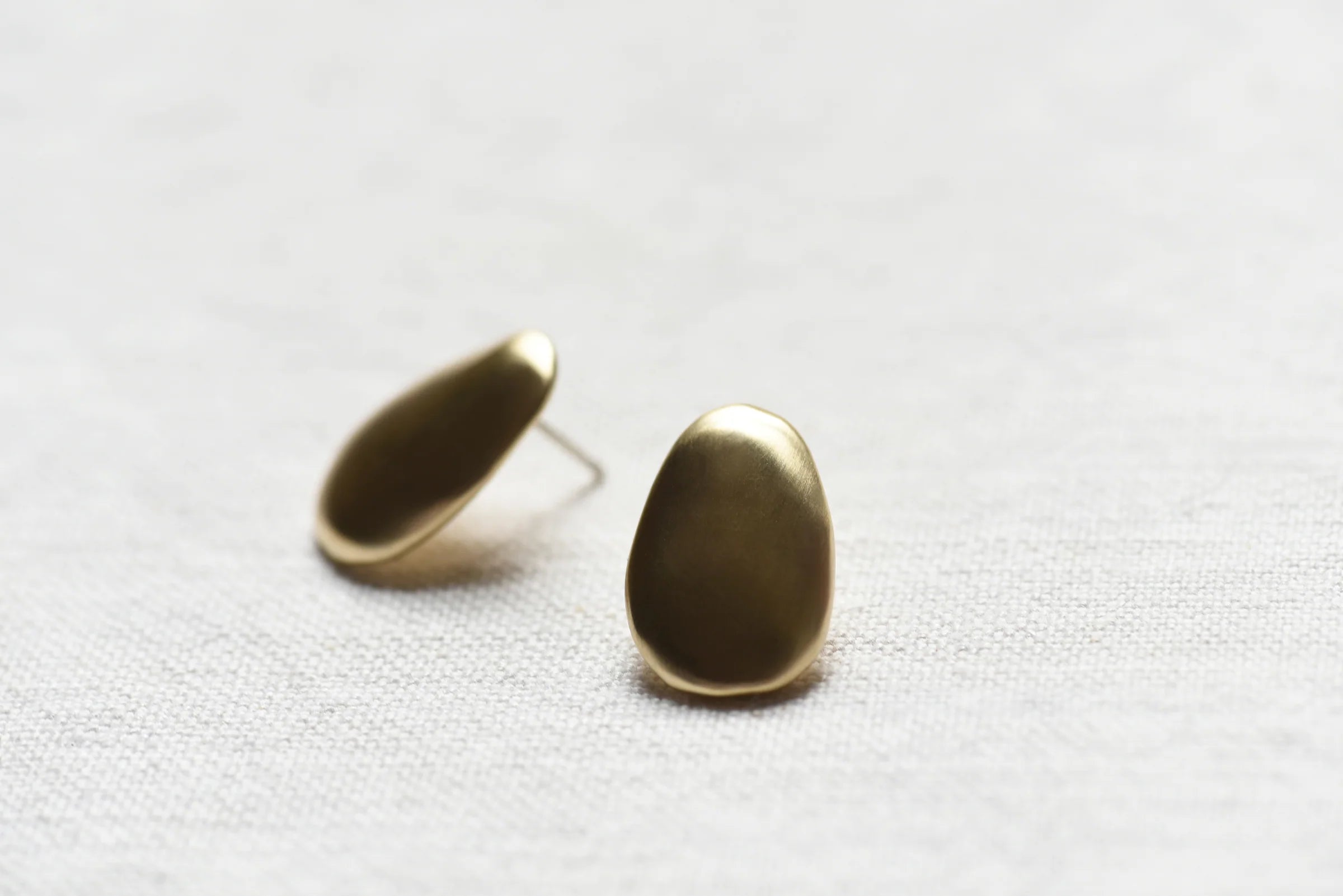 Earrings Studs Large Brass