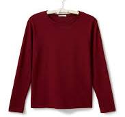 Long Sleeve Scoop Neck: Colors 4+