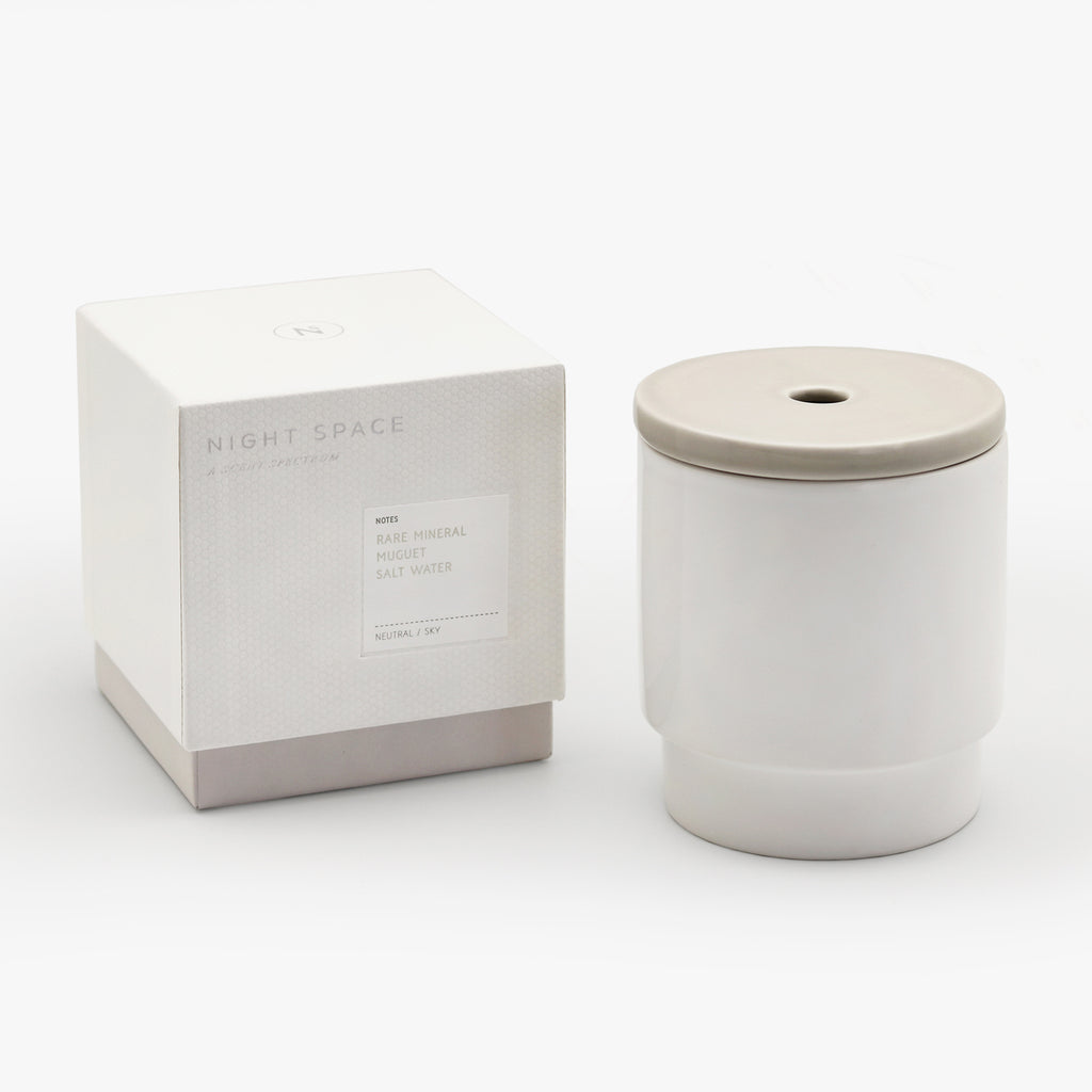 Night Space Warm Grey Candle