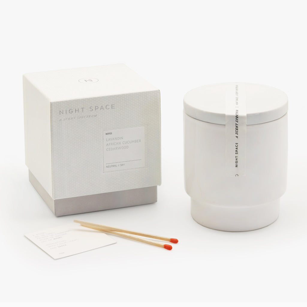 Night Space Pure White Candle