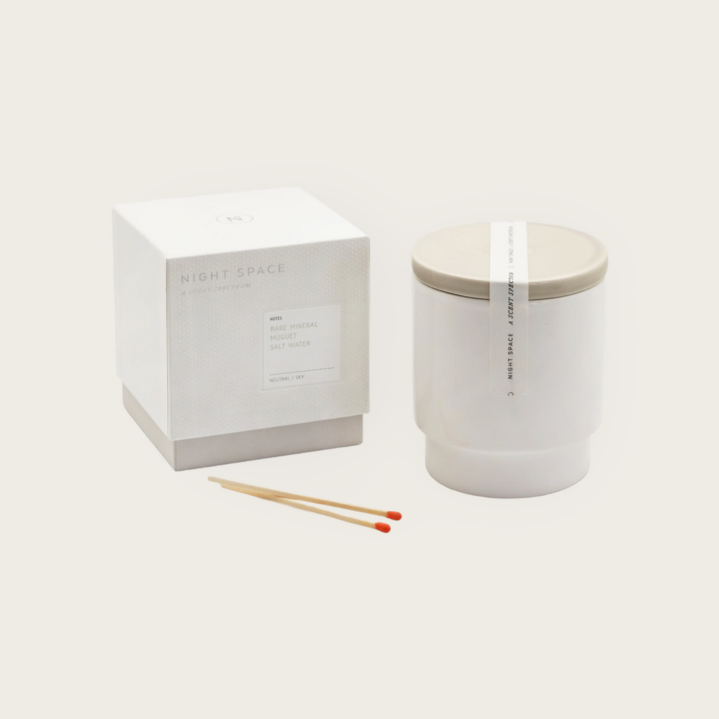 Night Space Warm Grey Candle